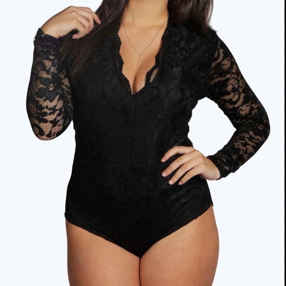 Boohoo Tops - Boohoo Lace Bodysuit